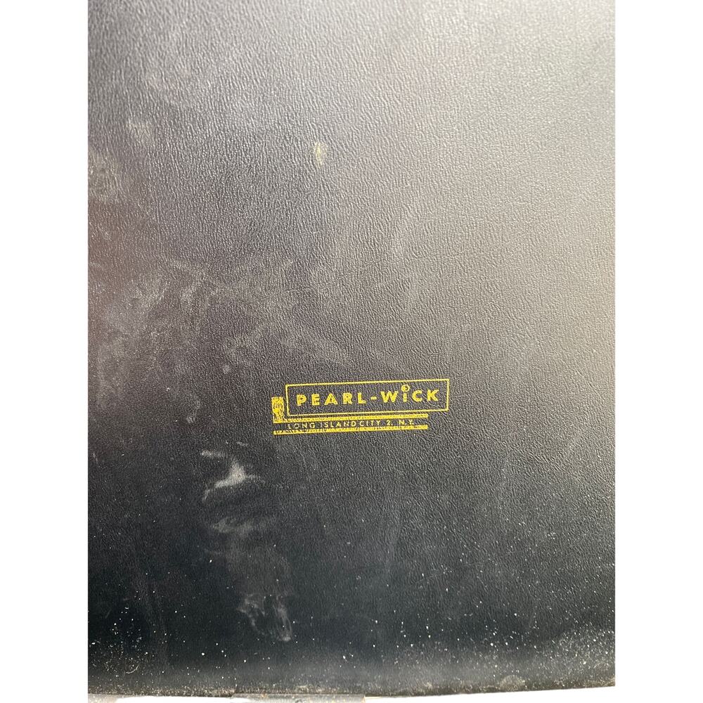 vintage MCM Pearl Wick Black Hollywood Regency Laundry Hamper, Hinged Lid 24" hi - Picture 6 of 11